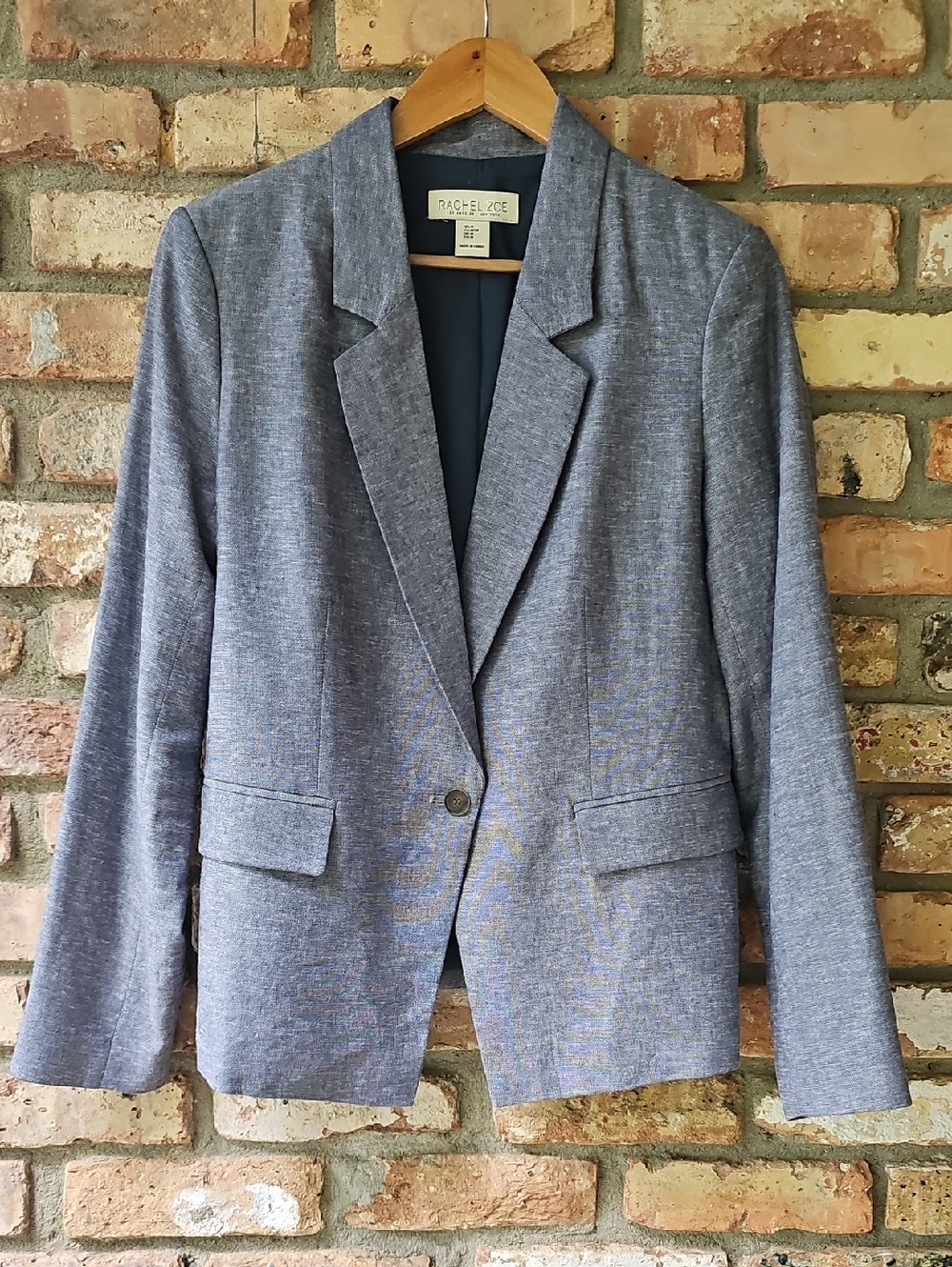 Rachel Zoe Blue Chambray Blazer